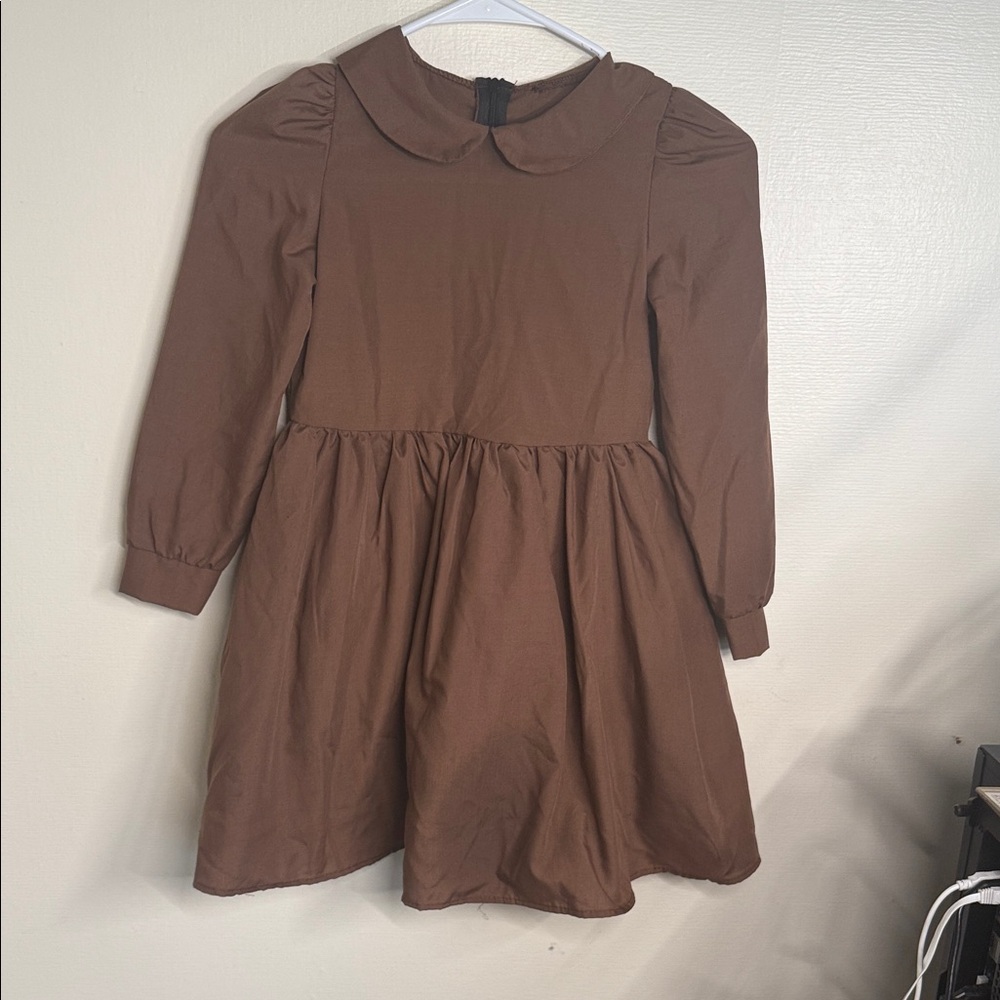 Classic Brown Kids Dress